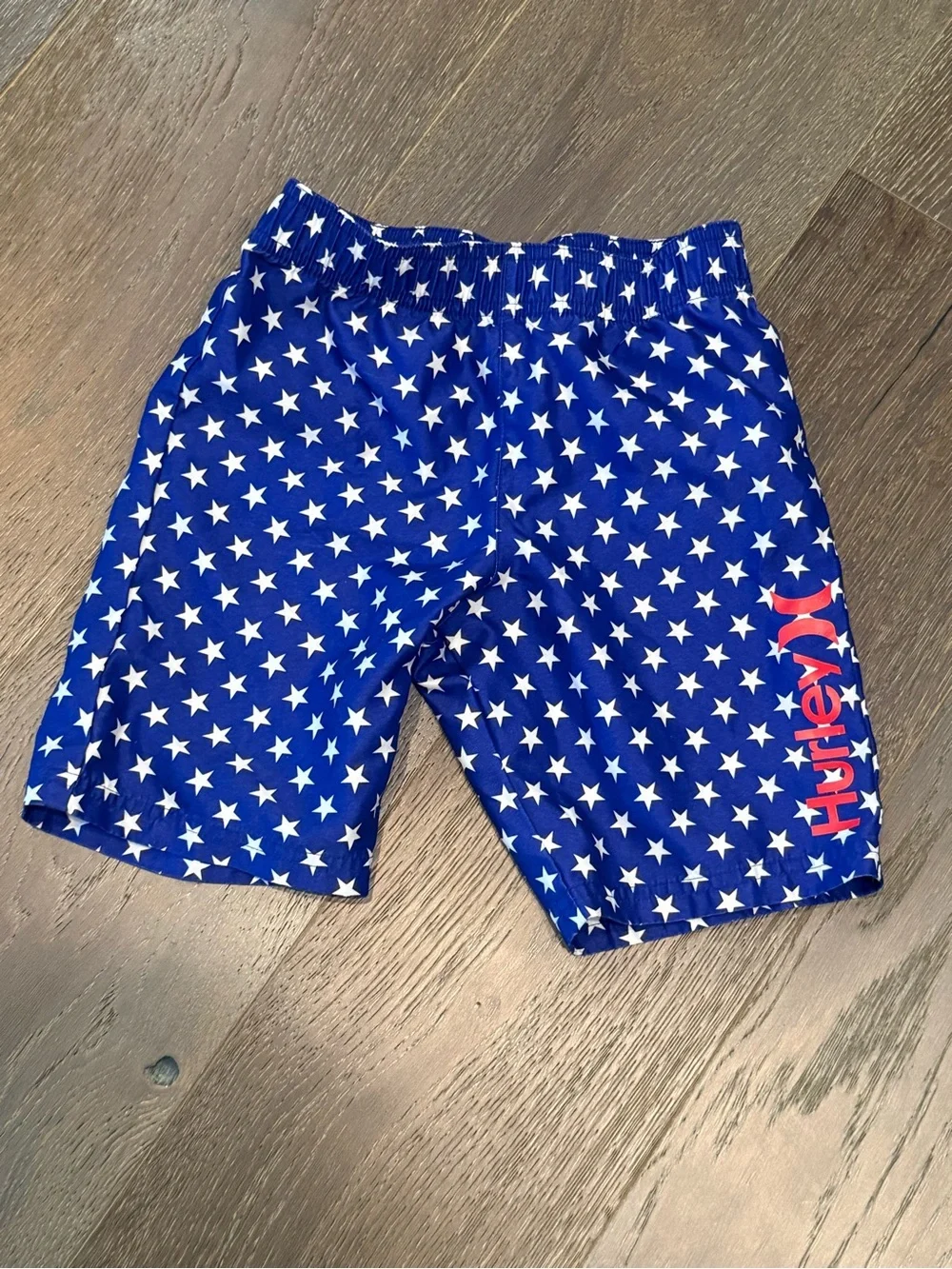 Hurley Blue Star Print Kids Swim Shorts